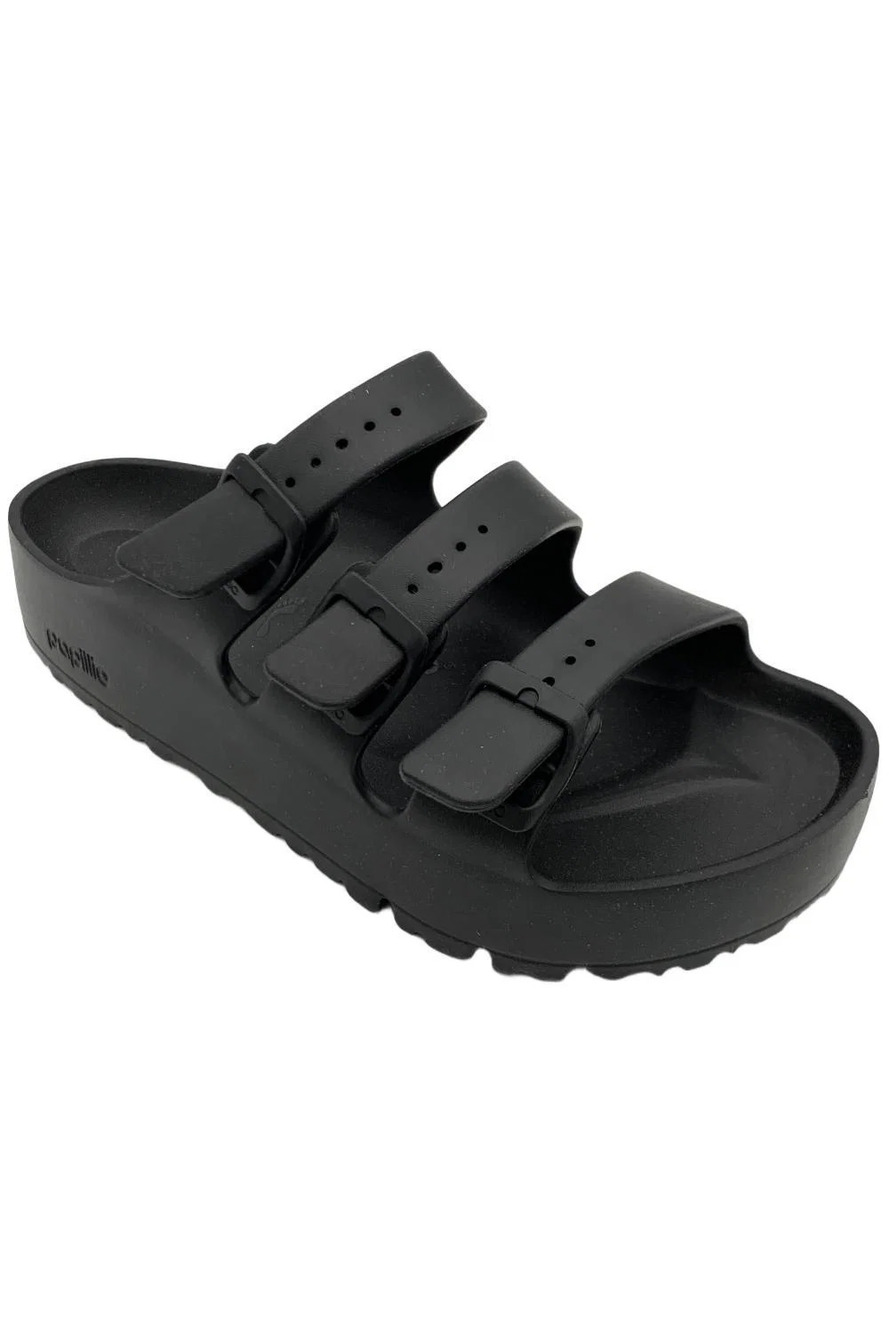 Birkenstock Women's Florida Flex EVA Sandal Gray Black - Medium